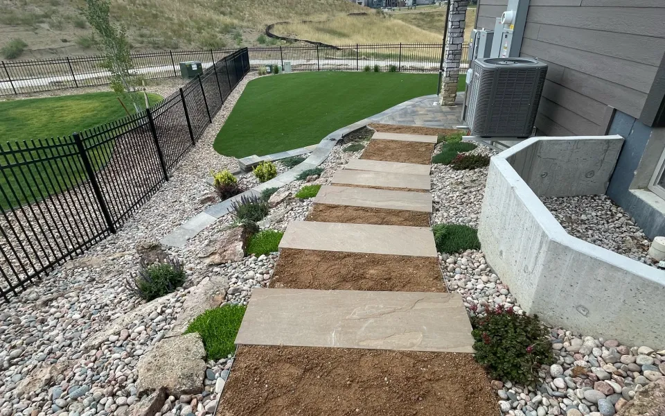 hardscaping pathway install thorton co